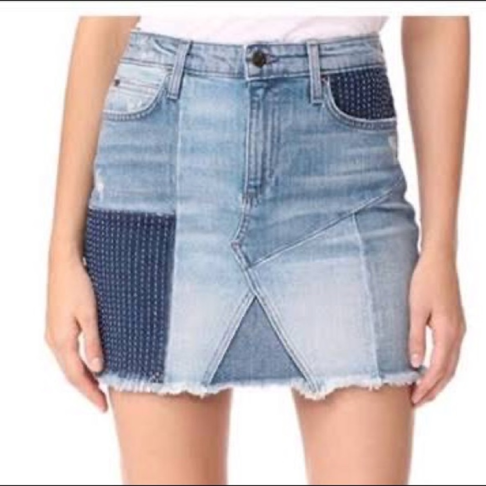 Joe’s Charlie High Rise Patchwork Skirt